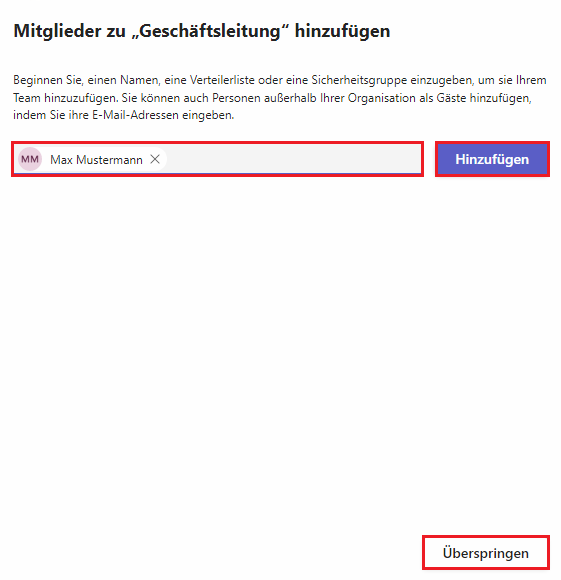 Privates_Team_erstellen_5 Privates Team erstellen