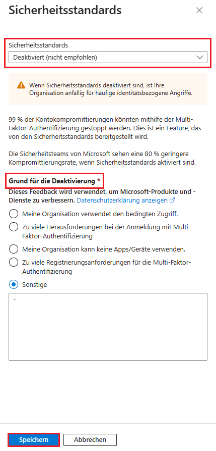 Sicherheitsstandards