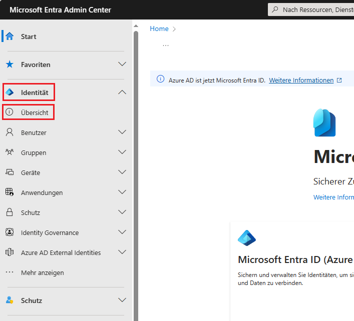 Sicherheitsstandards in Microsoft 365 für die gesamte Organisation deaktivieren