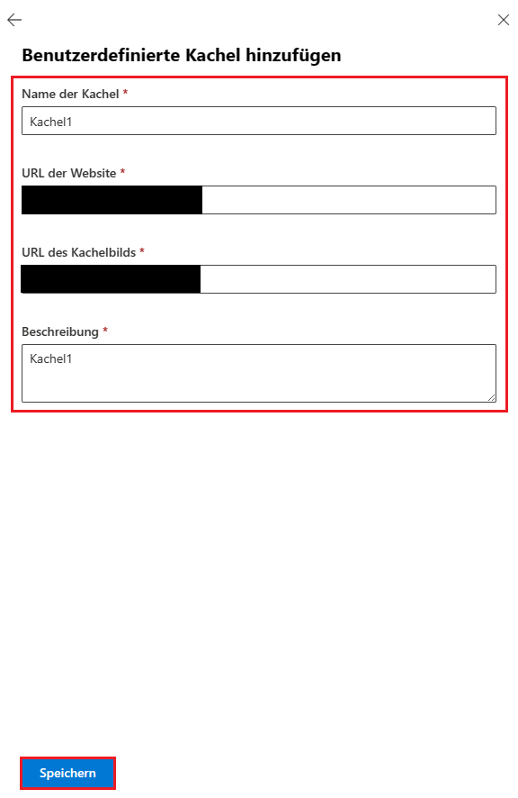 Benutzerdefinierte Kacheln für Apps in Microsoft 365 erstellen