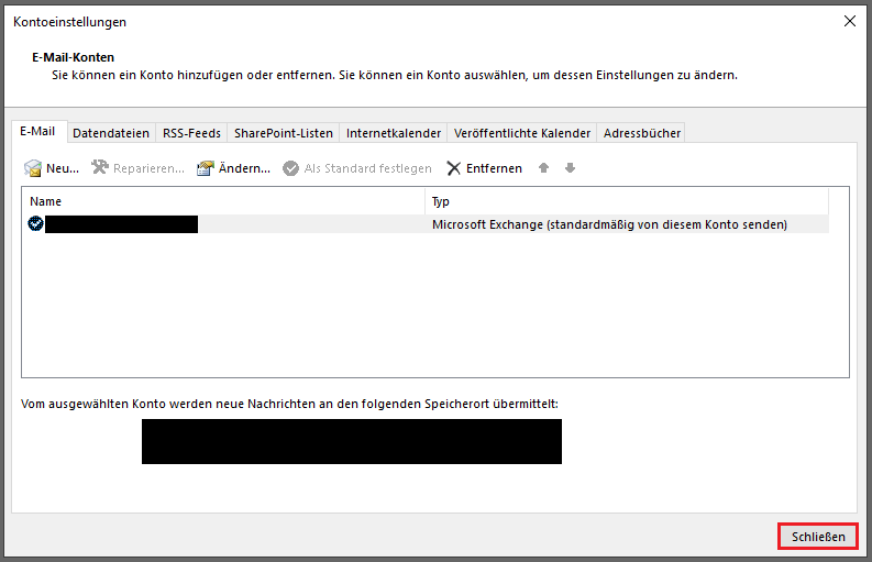Fehlerhafte Synchronisierung von Outlook Kalender