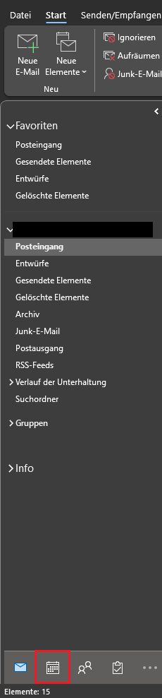 Outlook Kalender Berechtigung verwalten