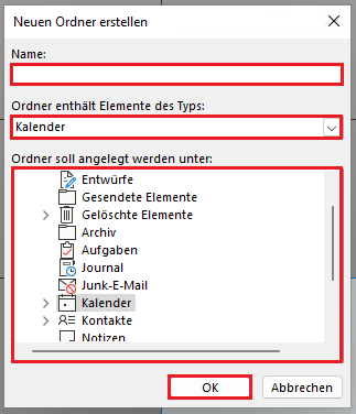 Outlook Kalender hinzufügen