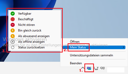 Microsoft Teams Status ändern