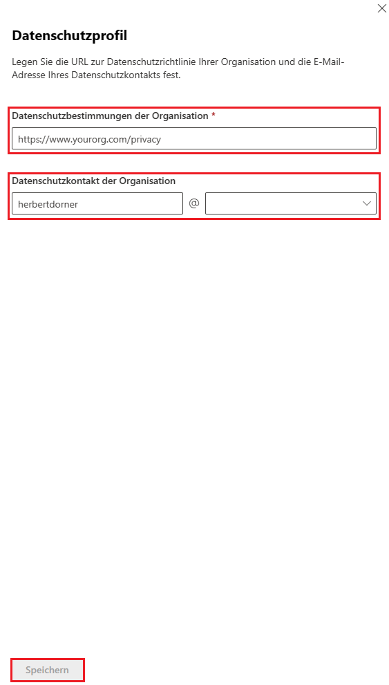 Datenschutzbestimmungen in Microsoft 365 festlegen