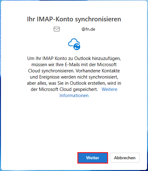 Freenet E-Mail-Konto im neuen Outlook einrichten