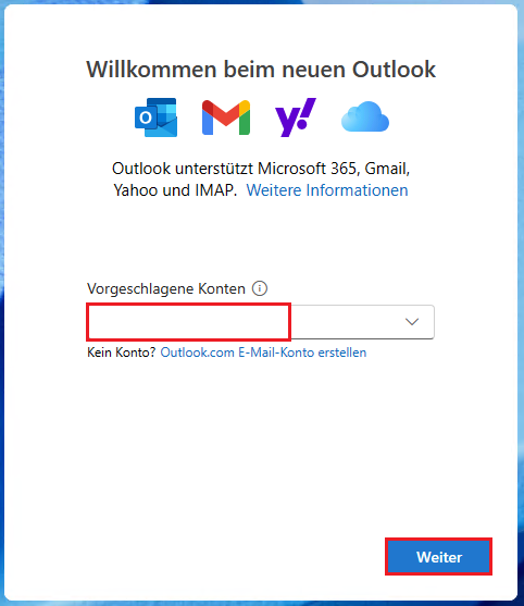 IONOS E-Mail-Konto im neuen Outlook einrichten