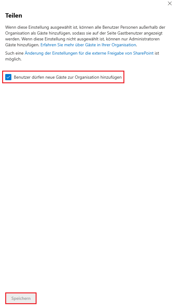 Zugriff von Personen außerhalb Ihrer Organisation in Microsoft 365 verwalten