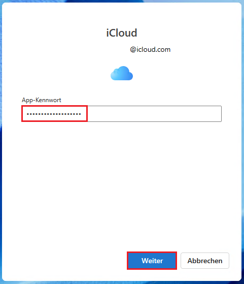iCloud E-Mail-Konto im neuen Outlook einrichten