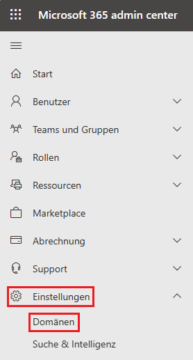 Domain in Microsoft 365 hinzufügen