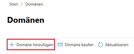 Domain in Microsoft 365 hinzufügen