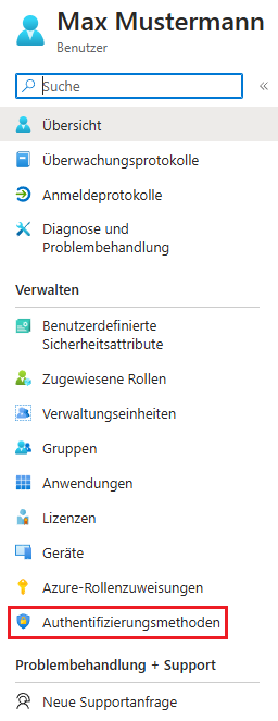 Erneute Registrierung der Microsoft MFA anfordern