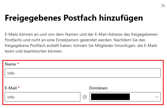 Freigegebenes Postfach im MS365 Admin Center erstellen