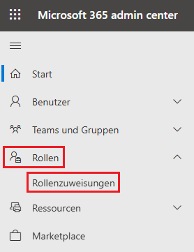 Rollen im Microsoft 365 Admin Center vergleichen