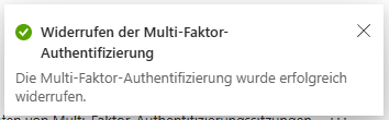 Widerrufen der Microsoft MFA Sitzung durchführen