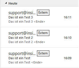Externe E-Mails in Outlook 365 kennzeichnen
